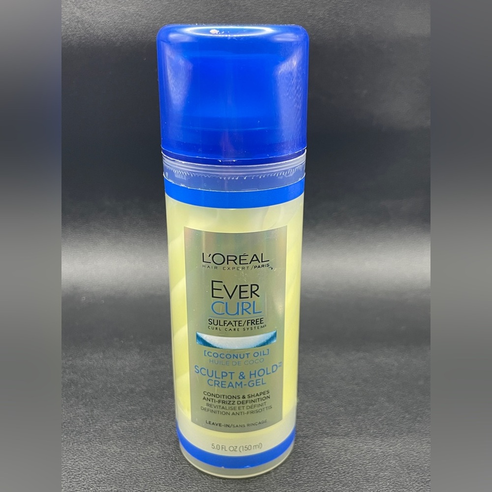L'Oreal Hair Expert Paris Ever Curl Sculpt & Hold Cream Gel Sulfate Free 5 oz